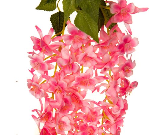 Искусственная ампельная ветвь, розовая, 117 см, изображение 2 ᐒ купить на  ❤ Like7km.com.ua