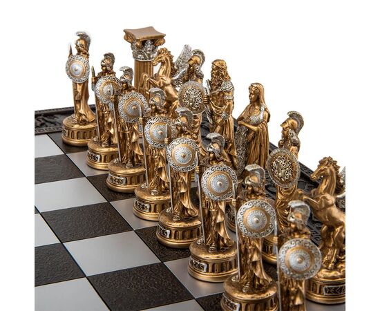 Набор шахмат "Греция", черная доска, 43,3 * 43,3 см  VERONESE, изображение 3 ᐒ купить на  ❤ Like7km.com.ua