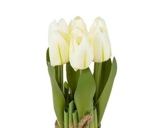 Букет тюльпанов 19 см, белый, изображение 2 ᐒ купить на  ❤ Like7km.com.ua
