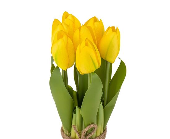 Букет тюльпанов 19 см, желтый, изображение 2 ᐒ купить на  ❤ Like7km.com.ua