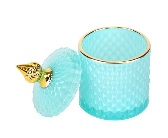 Емкость для хранения "Фарида", бирюзовая, 14 см, изображение 2 ᐒ купить на  ❤ Like7km.com.ua