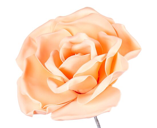 Цветок для фотозон персиковый 45 см (большой), изображение 2 ᐒ купить на  ❤ Like7km.com.ua