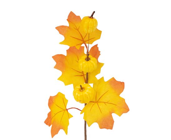 Искусственная ветвь "Золотая листва", 32 см, изображение 2 ᐒ купить на  ❤ Like7km.com.ua