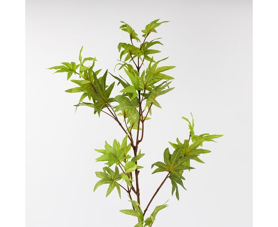 Искусственная ветка "Клен", зеленая, 85 см, изображение 3 ᐒ купить на  ❤ Like7km.com.ua