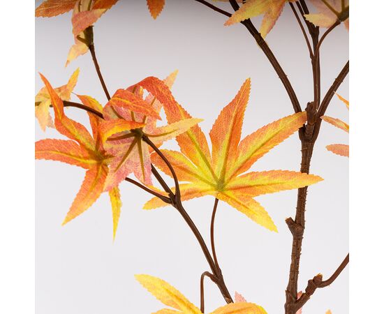 Искусственная ветка "Клен осенний", желтая, 85 см, изображение 4 ᐒ купить на  ❤ Like7km.com.ua