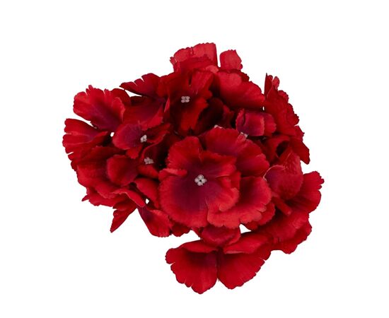 Головка гортензии, красная, 16 см, изображение 2 ᐒ купить на  ❤ Like7km.com.ua