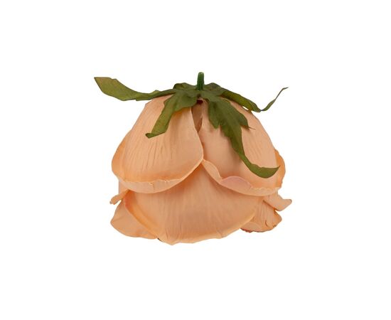 Головка розы, оранжевая, 9 см, изображение 3 ᐒ купить на  ❤ Like7km.com.ua