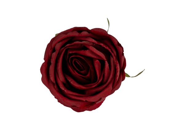 Головка розы, бордовая, 9 см, изображение 2 ᐒ купить на  ❤ Like7km.com.ua