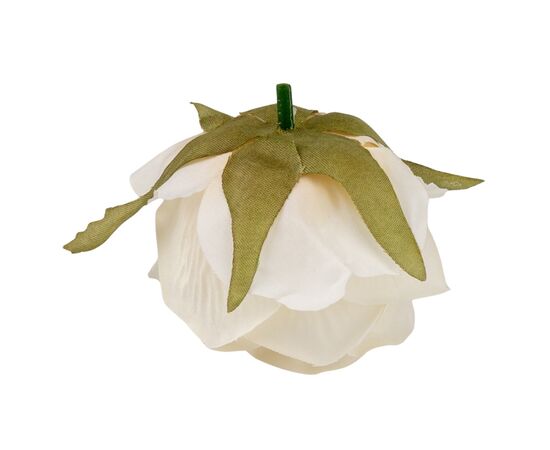 Головка розы, кремовая, 6,5 см, изображение 3 ᐒ купить на  ❤ Like7km.com.ua