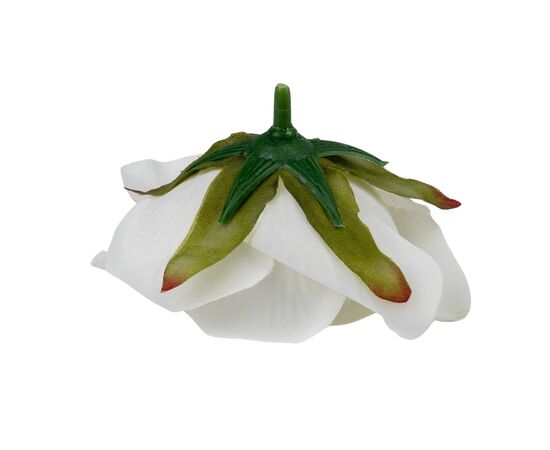 Головка розы, белая, 7,5 см, изображение 3 ᐒ купить на  ❤ Like7km.com.ua