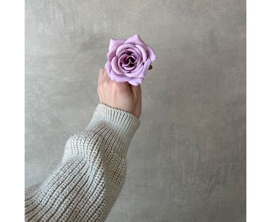 Головка розы, лиловая, 7,5 см, изображение 4 ᐒ купить на  ❤ Like7km.com.ua