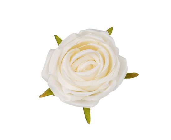 Головка розы, белая, 6 см, изображение 2 ᐒ купить на  ❤ Like7km.com.ua