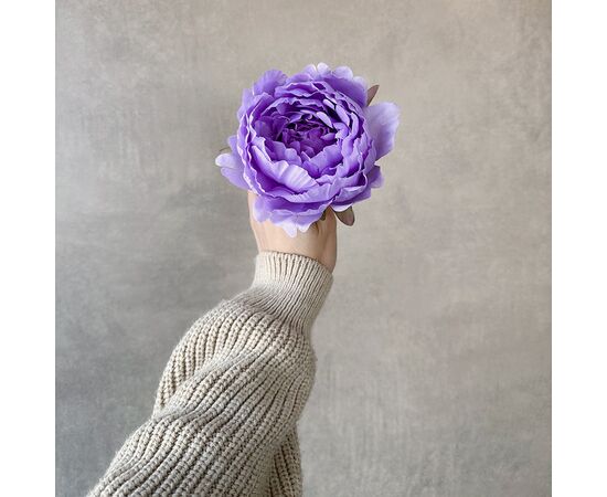 Головка пиона, сиреневая, 10 см., изображение 4 ᐒ купить на  ❤ Like7km.com.ua
