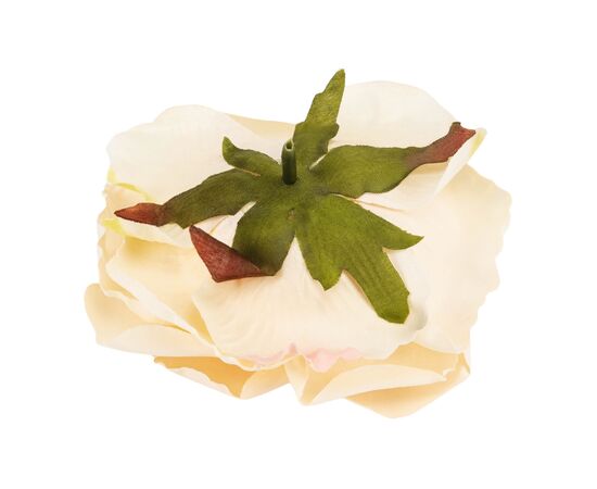 Головка розы, кремовая, 10 см, изображение 3 ᐒ купить на  ❤ Like7km.com.ua