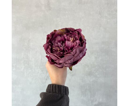 Головка пиона, темно-сиреневая, 11 см., изображение 5 ᐒ купить на  ❤ Like7km.com.ua