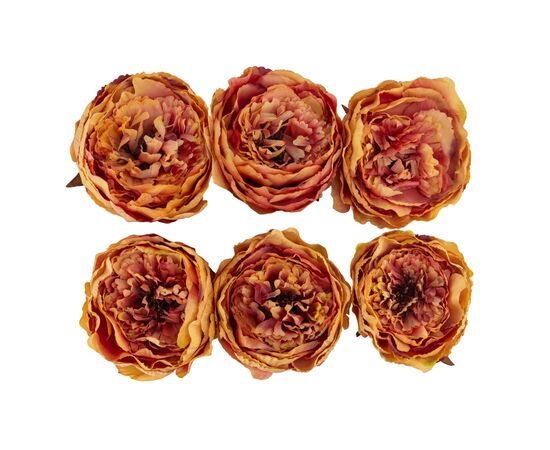 Головка пиона, оранжевая, 11 см, изображение 2 ᐒ купить на  ❤ Like7km.com.ua