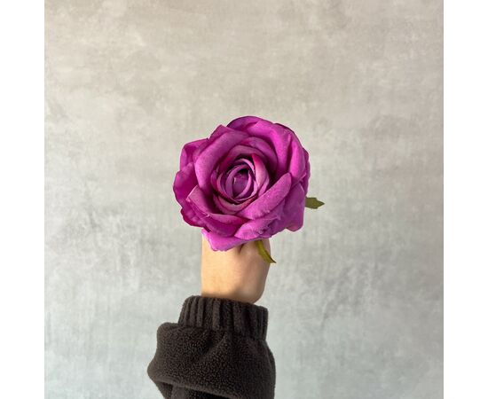 Головка розы, сиреневая, 10 см, изображение 5 ᐒ купить на  ❤ Like7km.com.ua
