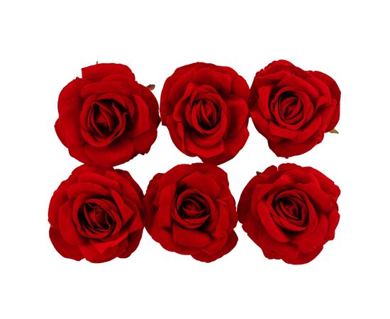 Головка розы красная 10 см, изображение 2 ᐒ купить на  ❤ Like7km.com.ua