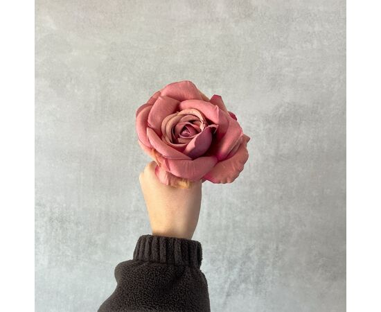 Головка розы, сиренево-коричневая, 10 см, изображение 5 ᐒ купить на  ❤ Like7km.com.ua