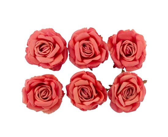 Головка розы, темно-розовая, 10 см, изображение 2 ᐒ купить на  ❤ Like7km.com.ua