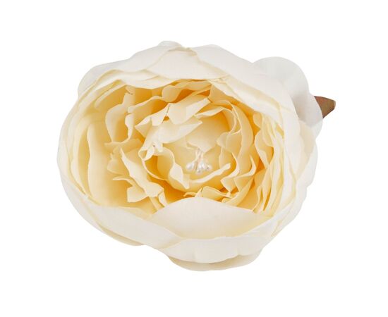 Головка розы, белая(крем), 8 см, изображение 3 ᐒ купить на  ❤ Like7km.com.ua
