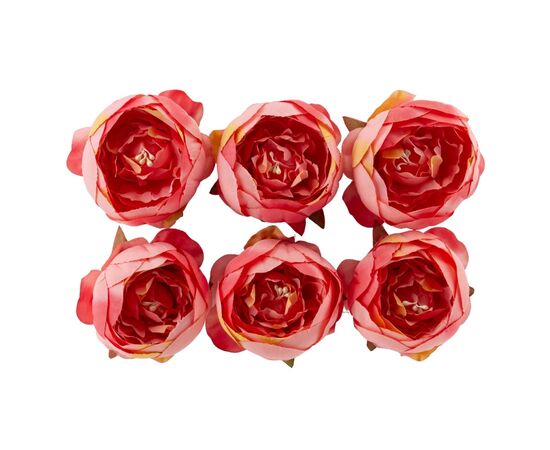 Головка розы, розовая, 8 см, изображение 2 ᐒ купить на  ❤ Like7km.com.ua