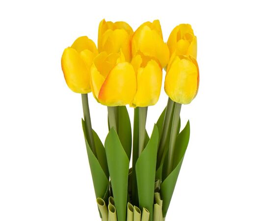 Букет тюльпанов 25см, желтый, изображение 2 ᐒ купить на  ❤ Like7km.com.ua