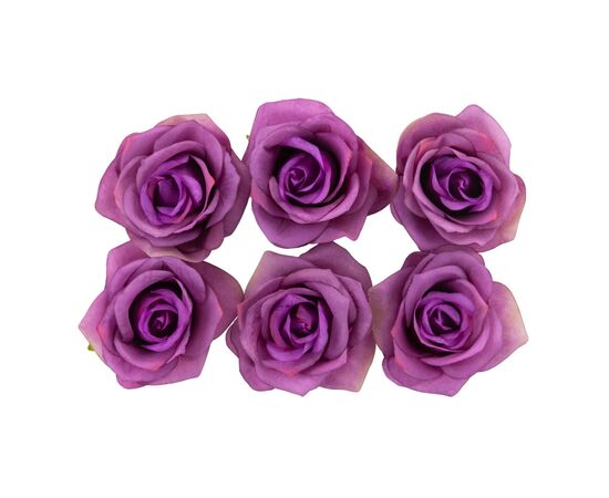 Головка розы, сиреневая, 8 см, изображение 2 ᐒ купить на  ❤ Like7km.com.ua