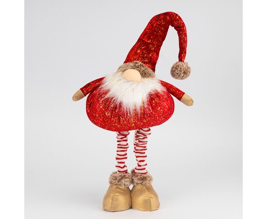 Фигурка телескопическая "Празднечный гном", 60 см, изображение 2 ᐒ купить на  ❤ Like7km.com.ua