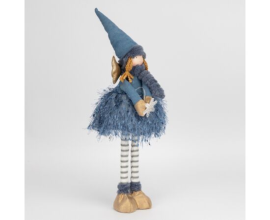 Фигурка телескопическая с подсветкой "Девочка-гномик в голубом", 50 см, изображение 2 ᐒ купить на  ❤ Like7km.com.ua