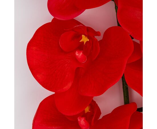 Искусственная орхидея, красная, 95 см, изображение 3 ᐒ купить на  ❤ Like7km.com.ua