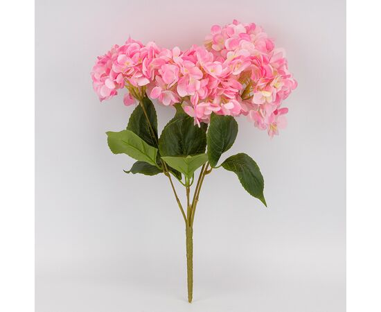 Букет гортензий, 5 бутонов, розовый, 48 см, изображение 3 ᐒ купить на  ❤ Like7km.com.ua