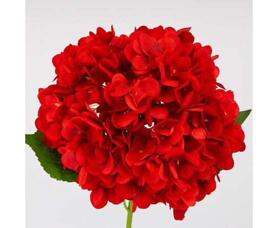 Искусственная гортензия, красная, 67 см, изображение 3 ᐒ купить на  ❤ Like7km.com.ua