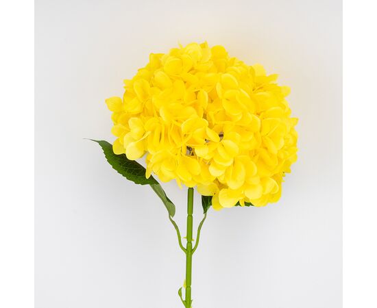 Искусственная гортензия, желтая, 67 см, изображение 2 ᐒ купить на  ❤ Like7km.com.ua