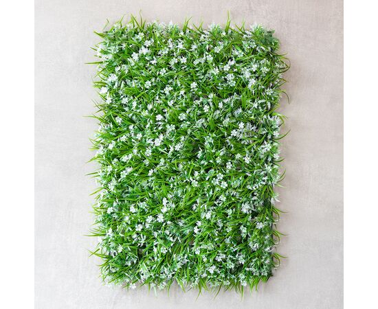 Искусственный фитомодуль "Белый цвет", 60*41 см СПАСЕННАЯ ПОЗИЦИЯ, изображение 2 ᐒ купить на  ❤ Like7km.com.ua