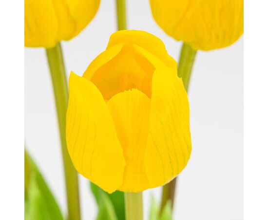 Букет латексных тюльпанов, 7 бутонов, желтый, 48 см, изображение 3 ᐒ купить на  ❤ Like7km.com.ua