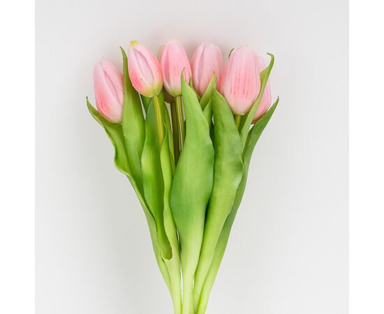 Букет латексных тюльпанов, 7 бутонов, розовый, 31 см, изображение 2 ᐒ купить на  ❤ Like7km.com.ua