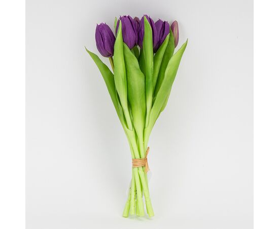 Букет латексных тюльпанов, 7 бутонов, фиолетовый, 31 см, изображение 4 ᐒ купить на  ❤ Like7km.com.ua