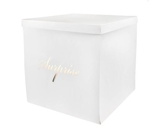 Коробка "Великий сюрприз" 50*50, белая, изображение 2 ᐒ купить на  ❤ Like7km.com.ua