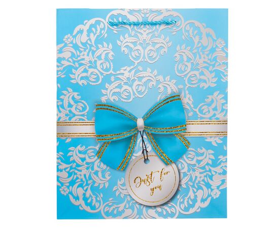 Подарочный пакет "Элегантный бант", 26*32 см * Рандомный выбор дизайна, изображение 2 ᐒ купить на  ❤ Like7km.com.ua