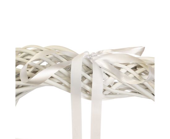 Венок подвесной из лозы "Объёмное сердце" 40*40 см, изображение 2 ᐒ купить на  ❤ Like7km.com.ua