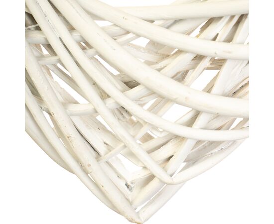 Венок подвесной из лозы "Объёмное сердце" 40*40 см, изображение 3 ᐒ купить на  ❤ Like7km.com.ua