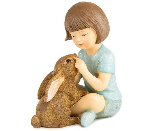 Статуэтка "Девочка с кроликом", 10,5 см, изображение 3 ᐒ купить на  ❤ Like7km.com.ua