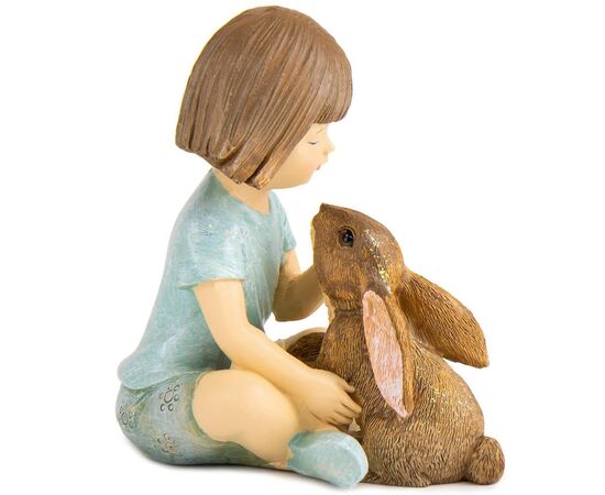 Статуэтка "Девочка с кроликом", 10,5 см, изображение 4 ᐒ купить на  ❤ Like7km.com.ua