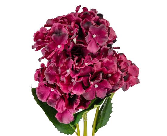 Букет гортензий, 5 бутонов, бордовый, 52 см, изображение 3 ᐒ купить на  ❤ Like7km.com.ua