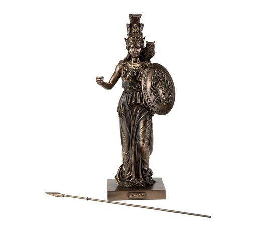 Статуэтка "Афина с копьем и щитом" VERONESE, изображение 5 ᐒ купить на  ❤ Like7km.com.ua