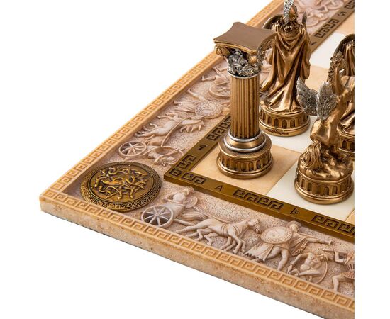 Набор шахмат "Греция", белая доска, 43,3 * 43,3 см  VERONESE, изображение 2 ᐒ купить на  ❤ Like7km.com.ua