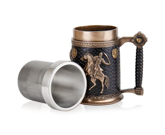 Пивной бокал "Битва викингов", 600 мл, 15 см VERONESE, изображение 2 ᐒ купить на  ❤ Like7km.com.ua