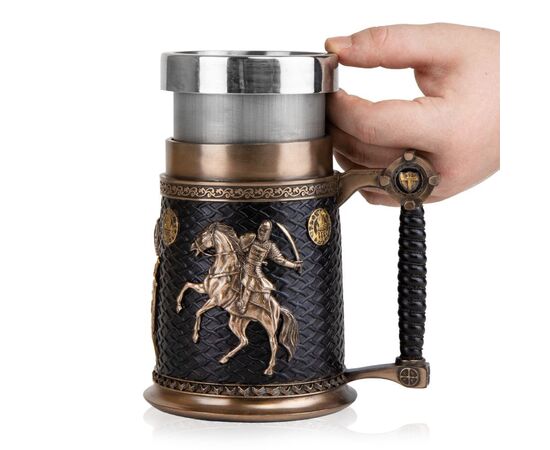 Пивной бокал "Битва викингов", 600 мл, 15 см VERONESE, изображение 3 ᐒ купить на  ❤ Like7km.com.ua