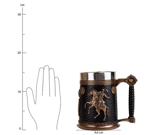 Пивной бокал "Битва викингов", 600 мл, 15 см VERONESE, изображение 8 ᐒ купить на  ❤ Like7km.com.ua